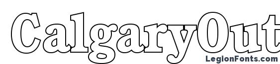 CalgaryOutline Bold font, free CalgaryOutline Bold font, preview CalgaryOutline Bold font