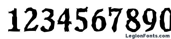 CalgaryRandom Medium Regular Font, Number Fonts