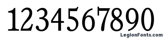 CalgarySerial Light Regular Font, Number Fonts