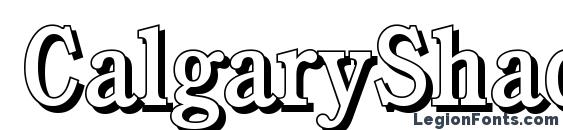 CalgaryShadow Regular font, free CalgaryShadow Regular font, preview CalgaryShadow Regular font
