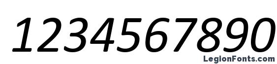 Calibri Italic Font, Number Fonts