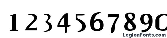 CaligulaA Font, Number Fonts