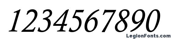 Calisto MT Курсив Font, Number Fonts