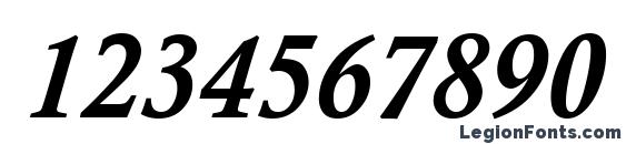 Calisto MT Полужирный Курсив Font, Number Fonts