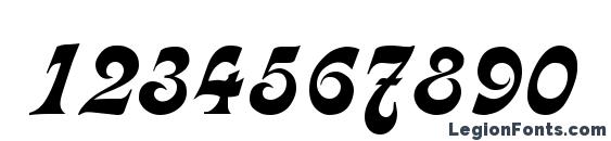 Calligraph Medium Font, Number Fonts