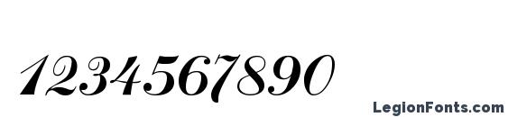 Calligraph regular Font, Number Fonts