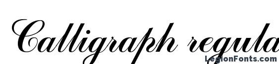 Calligraph regular Font