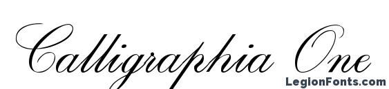 Calligraphia One font, free Calligraphia One font, preview Calligraphia One font