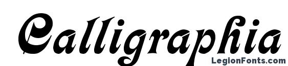 шрифт Calligraphia Regular, бесплатный шрифт Calligraphia Regular, предварительный просмотр шрифта Calligraphia Regular