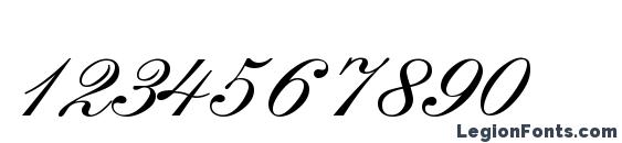 Calligraphia Two Font, Number Fonts