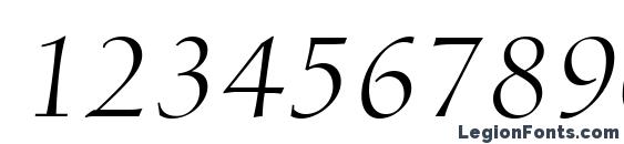 Calligraphic 810 Italic BT Font, Number Fonts
