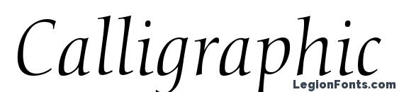 Calligraphic 810 Italic BT Font
