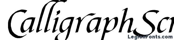 Шрифт CalligraphScript Swash Regular