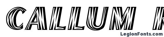 CALLUM Regular Font