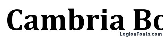 шрифт Cambria Bold, бесплатный шрифт Cambria Bold, предварительный просмотр шрифта Cambria Bold