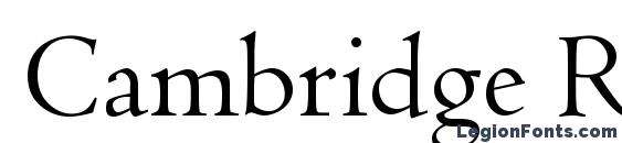 Cambridge Regular Font