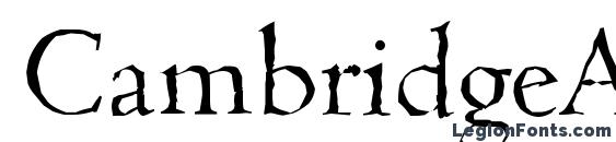 CambridgeAntique Light Regular Font