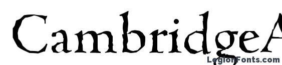 CambridgeAntique Regular Font
