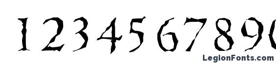 CambridgeRandom Light Regular Font, Number Fonts