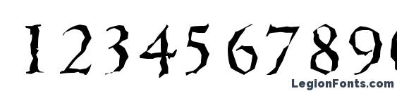 CambridgeRandom Regular Font, Number Fonts