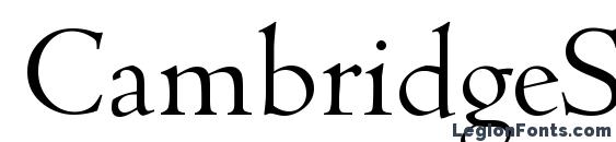 CambridgeSerial Light Regular Font