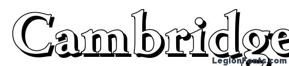 CambridgeShadow Bold Font
