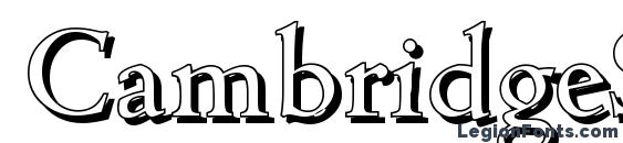 CambridgeShadow Regular Font