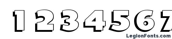 Camden Regular DB Font, Number Fonts