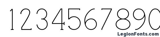 Camelot MF Font, Number Fonts