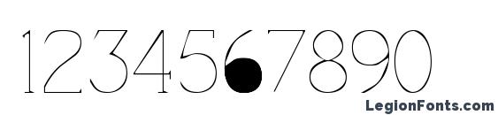 Camelot Regular Font, Number Fonts