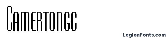 шрифт Camertongc, бесплатный шрифт Camertongc, предварительный просмотр шрифта Camertongc