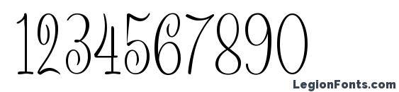 Шрифт Campanella, Шрифты для цифр и чисел