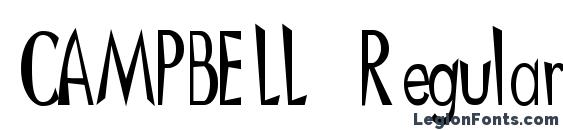 CAMPBELL Regular Font