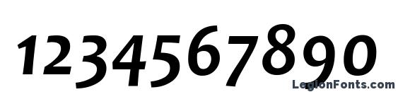 Candara Bold Italic Font, Number Fonts