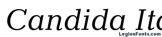 шрифт Candida Italic BT, бесплатный шрифт Candida Italic BT, предварительный просмотр шрифта Candida Italic BT