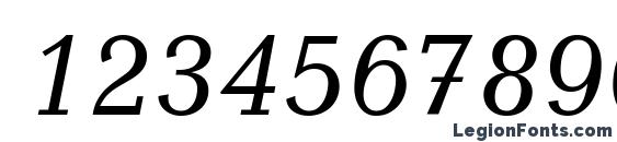 Candida LT Italic Font, Number Fonts