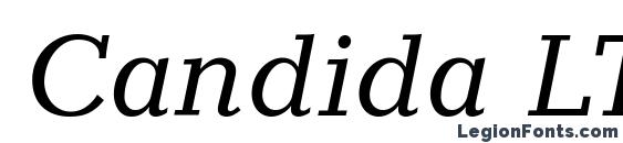 шрифт Candida LT Italic, бесплатный шрифт Candida LT Italic, предварительный просмотр шрифта Candida LT Italic