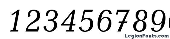 CandidaStd Italic Font, Number Fonts