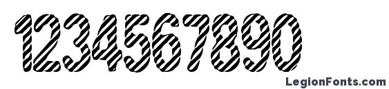 Candy Stripe (BRK) Font, Number Fonts