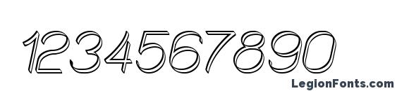 Canin oblique Font, Number Fonts