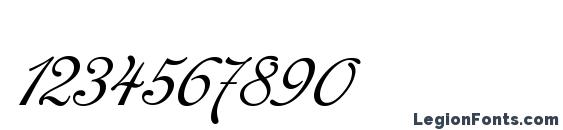 Cansellarist Font, Number Fonts