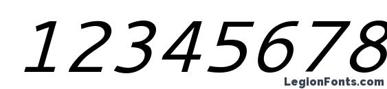 Cantarell Oblique Font, Number Fonts