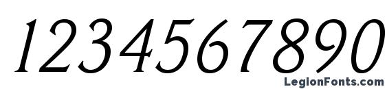 CantoriaMTStd Italic Font, Number Fonts