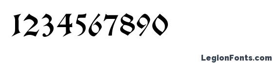 Cantzleyad1600 Font, Number Fonts