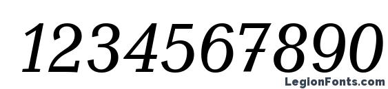 Canyon Italic Font, Number Fonts
