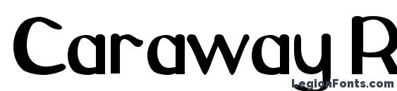Caraway Regular font, free Caraway Regular font, preview Caraway Regular font