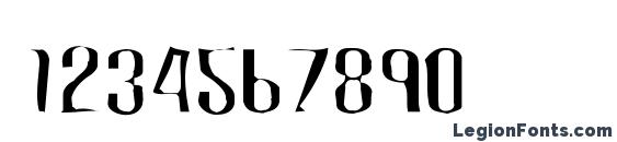 CarbonBlockGaunt Font, Number Fonts