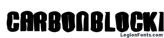 CarbonBlockInk font, free CarbonBlockInk font, preview CarbonBlockInk font