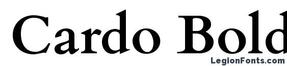 Cardo Bold Font
