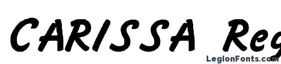 CARISSA Regular Font